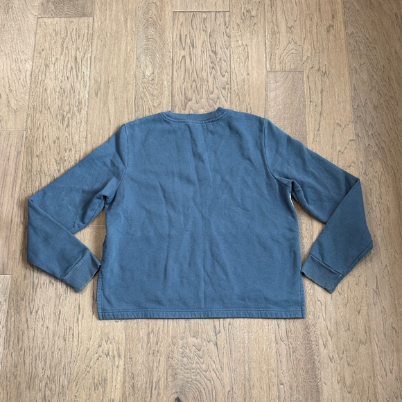 Adidas Bos Two Tone Color Block Women’s Logo Sweatshirt Hi Lo Hem Size Large - Picture 10 of 10